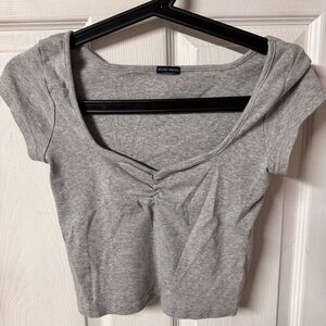 Brandy Melville Gray Crop Top